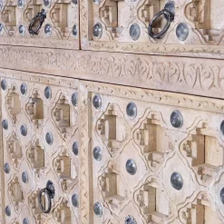 Vintage Design Sideboard in White Wash - Uladan