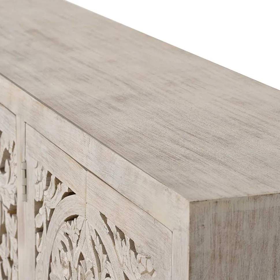 Vintage Design Sideboard in Holz White Wash - Fudorus