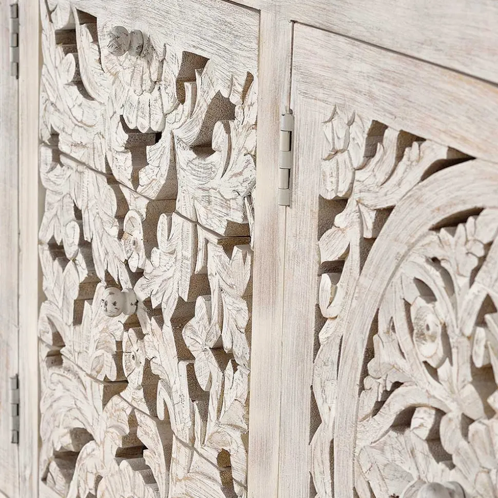 Vintage Design Sideboard in Holz White Wash - Fudorus