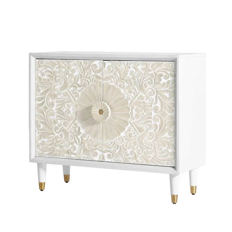 Vintage Design Türenkommode aus Mango Massivholz - Triboot