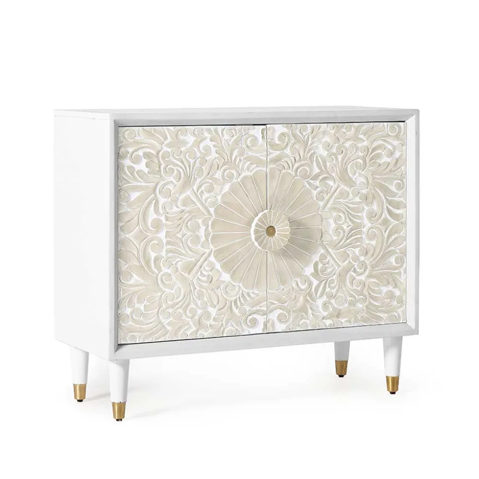 Vintage Design Türenkommode aus Mango Massivholz - Triboot