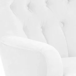 Vintage Designsessel in Creme und Buche - Ardit