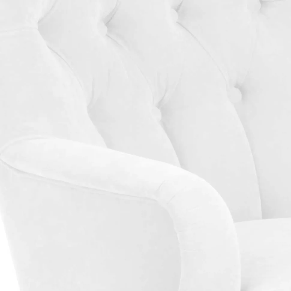 Vintage Designsessel in Creme und Buche - Ardit