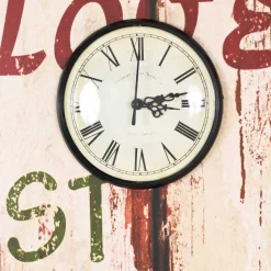 Vintage Garderobe Coventry mit Uhr