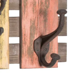 Vintage Garderobenleiste Christian aus Tanne massiv