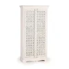 Vintage Garderobenschrank in White Wash Holz - Toscana