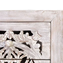 Vintage Hochkommode aus Mangoholz White Wash - Fudorus