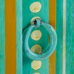 Vintage Holzschrank bunt bemalt - Lennlo