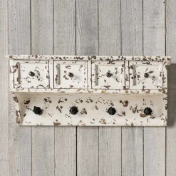 Vintage Küchenregal mit Schubladen & Haken - Naharas