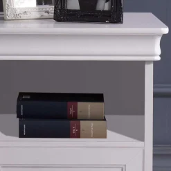 Vintage Kommode in Weiß & Nussbaum - Zarinas