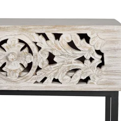 Vintage Konsolentisch in Holz White Wash - Anatto