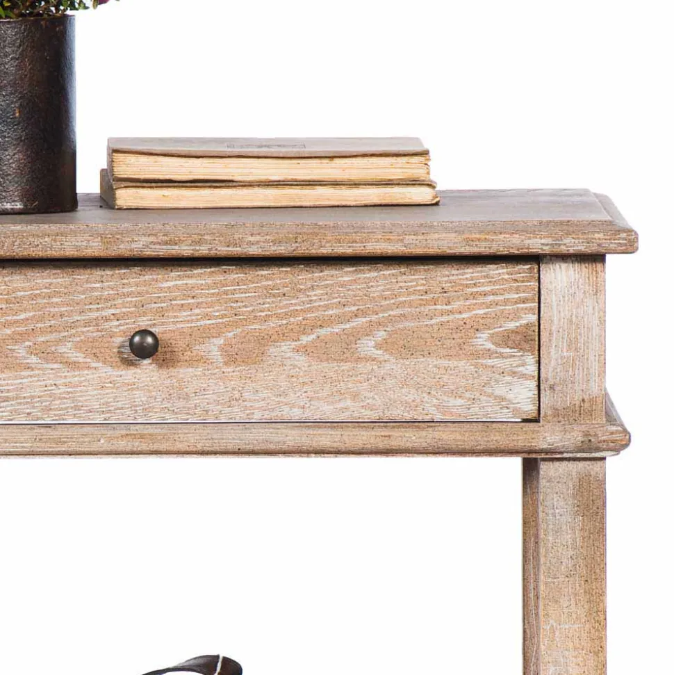 Vintage Landhaus Nachtkonsole 60cm breit Taunton mit Schublade