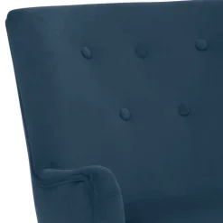 Vintage Polstersessel & Hocker - Akper (zweiteilig)