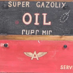 Vintage Schuhschrank Creek in Braun Bunt