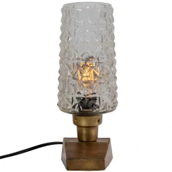 Vintage Tischleuchten aus Strukturglas - Acristodad (2er Set)