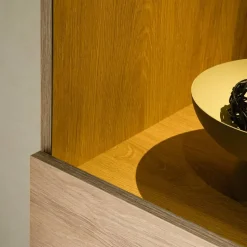 Vitrine in Eiche Stone Holzoptik - Jaskin