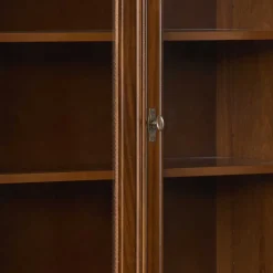 Vitrine in Walnuss Braun - Istefanio