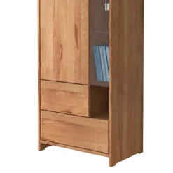 Vitrine Salomonia aus Kernbuche Massivholz