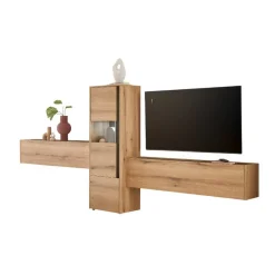 Vitrine und Hängeschränke Set - Colomania (dreiteilig)