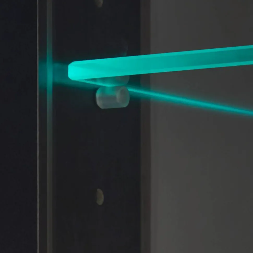 Vitrinen Schrank in Eiche Dekor - Brocus