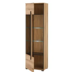 Vitrinenkombination und Wandboard Set - Brocus (vierteilig)