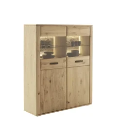 Vitrinenschrank in Asteiche Hell - Jevedaz