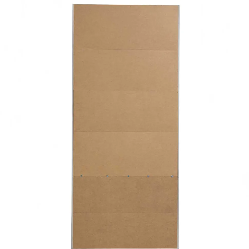 Vitrinenschrank in Hellgrau und Schwarz - Arno