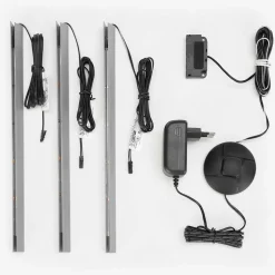 Vitrinenschrank in Hellgrau & Zinneiche NB - Lioscas