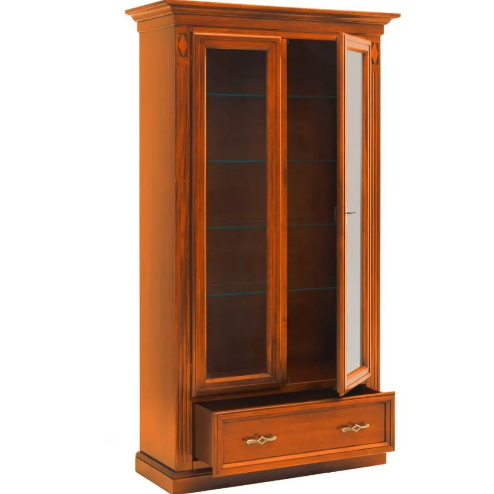 Vitrinenschrank in Kirschbaumfarben - Manukau