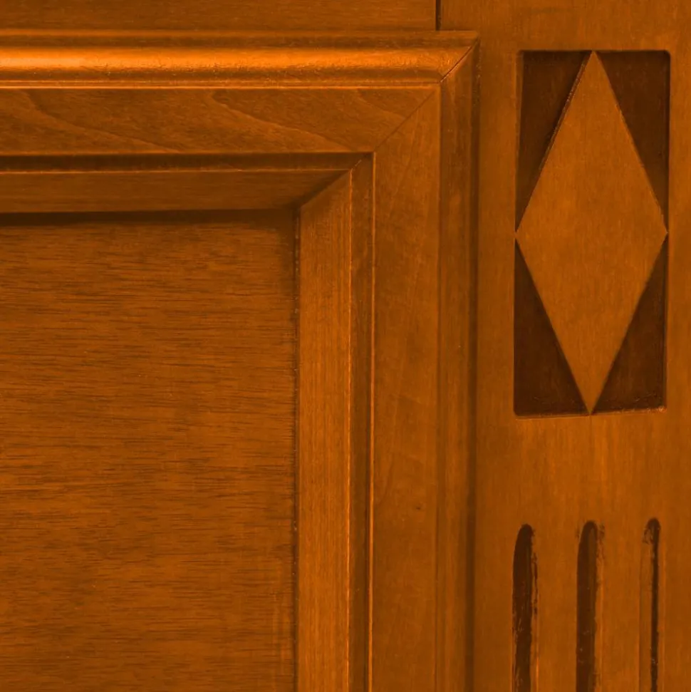 Vitrinenschrank in Kirschbaumfarben - Manukau