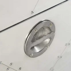 Vitrinenschrank Pilot in Alufarben