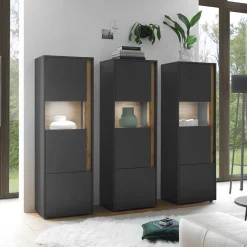 Vitrinenschränke Set in Modern - Ahilav (dreiteilig)