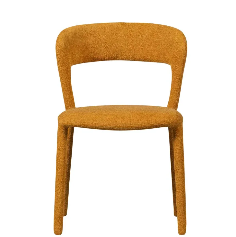 Vollständig gepolsterte Stühle in Gelb - Posky (2er Set)