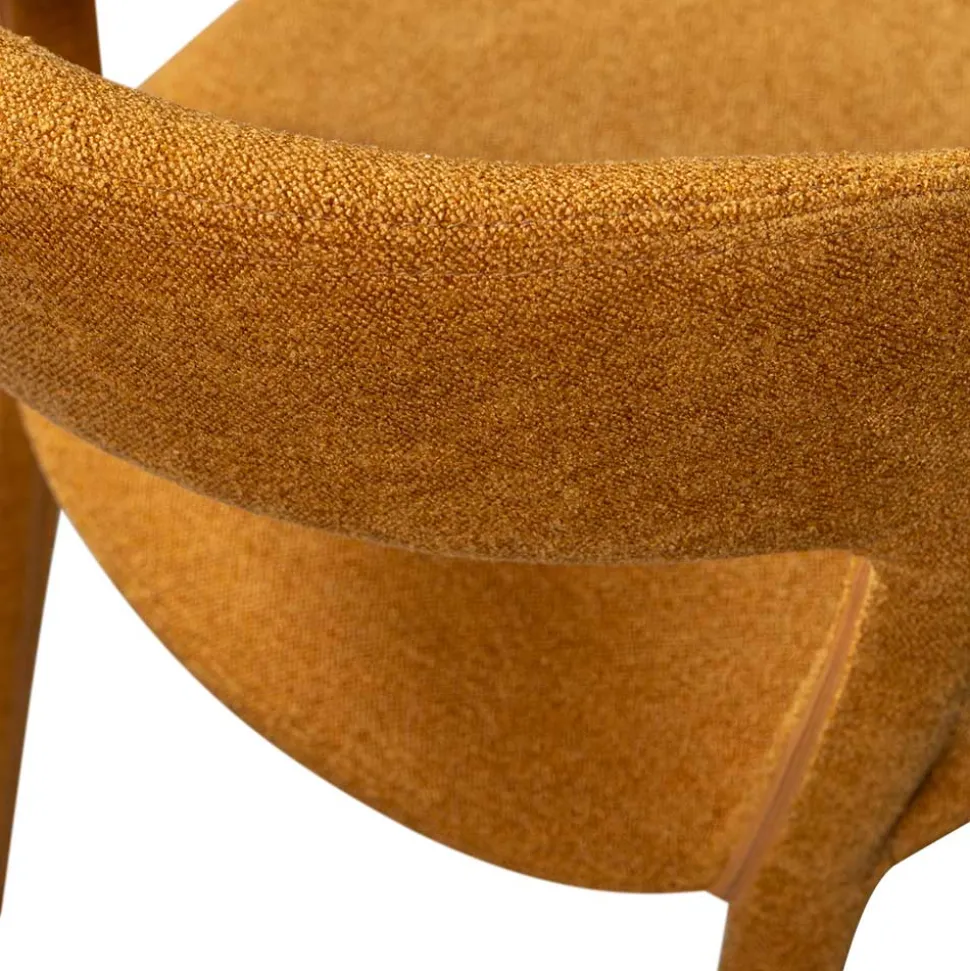 Vollständig gepolsterte Stühle in Gelb - Posky (2er Set)