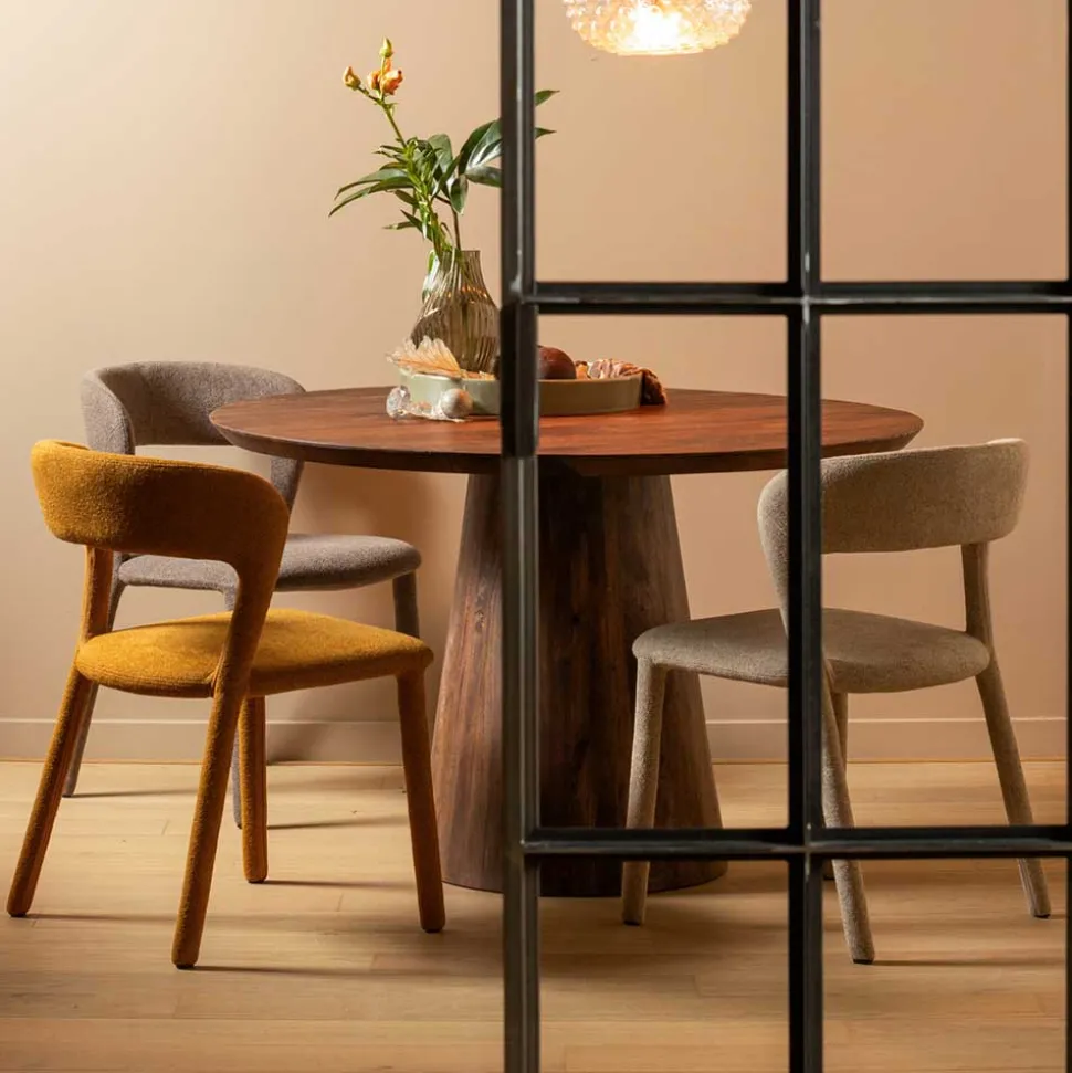 Vollständig gepolsterte Stühle in Gelb - Posky (2er Set)