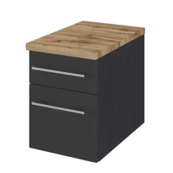 Wand Bad Möbel Kombi in Grau - Estregos (sechsteilig)