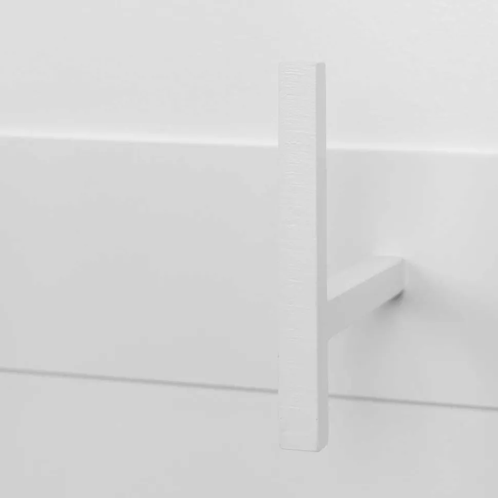 Wand Design-Hakenleiste in Weiß - Jasefiana