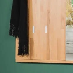 Wand Flurgarderobe Wislama aus Kernbuche Massivholz