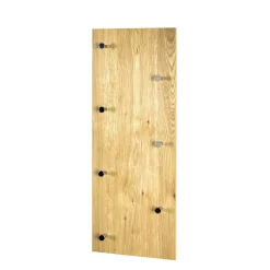 Wand Garderobe Eiche Furnier Colocca mit 7 Haken