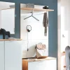 Wand Garderobenpaneel in Weiß & Eiche - Reestyl