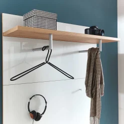 Wand Garderobenpaneel in Weiß & Eiche - Reestyl
