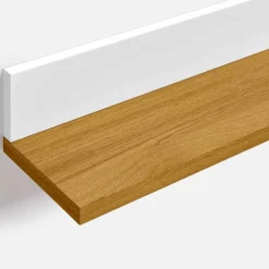 Wandboard in Eiche Furnier & Weiß - Elastian