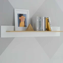 Wandboard in Weiß und Eiche - Ginko