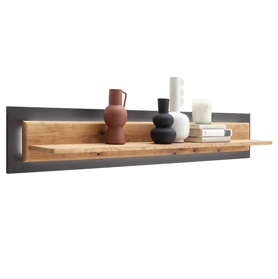 Wandboard in Wildeiche & Anthrazit - Flacona