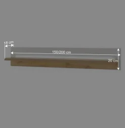 Wandboard mit Licht zweifarbig - Racelyn