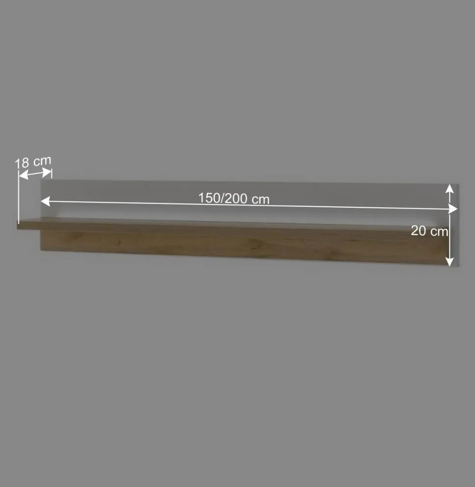 Wandboard mit Licht zweifarbig - Racelyn