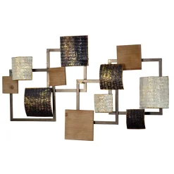 Wanddeko aus Rechteck Elementen Metall - Mariah