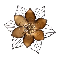 Wanddekoration aus Metall Blüte - Vien