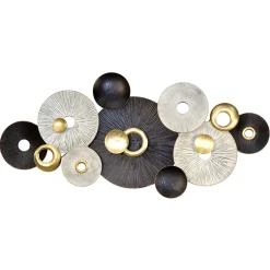 Wanddekoration mit kreisförmigen Objekten - Skiatos