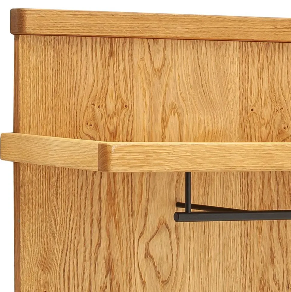 Wandgarderobe aus Balkeneiche Massivholz - Robats
